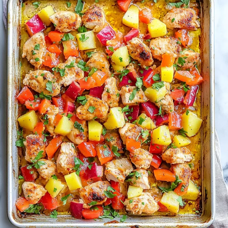 Hawaiian Chicken Sheet Pan Meal: Juicy and Flavorful Delight