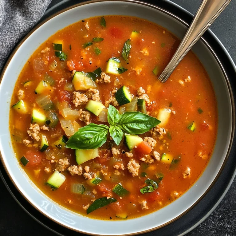 Healthy Zucchini Tomato Italian Sausage Soup: Incredible …