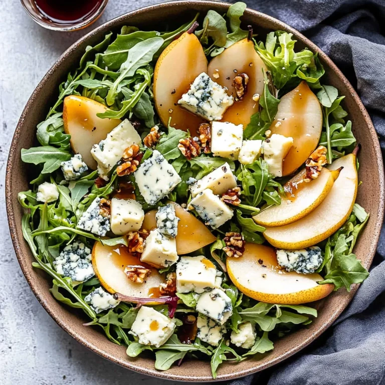 Pear and Blue Cheese Salad: Sweet and Satisfying Delight