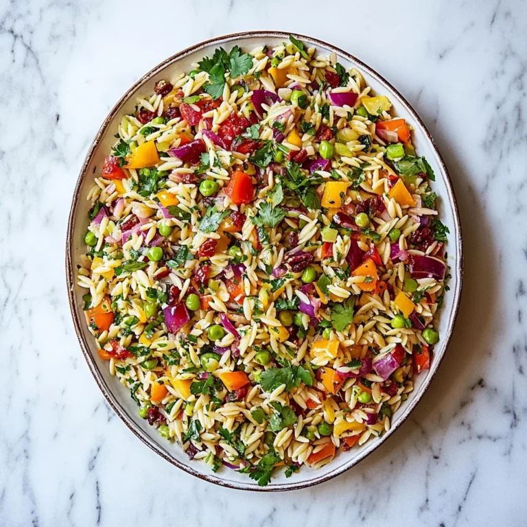 Rainbow Orzo Salad: Vibrant and Fresh Delight