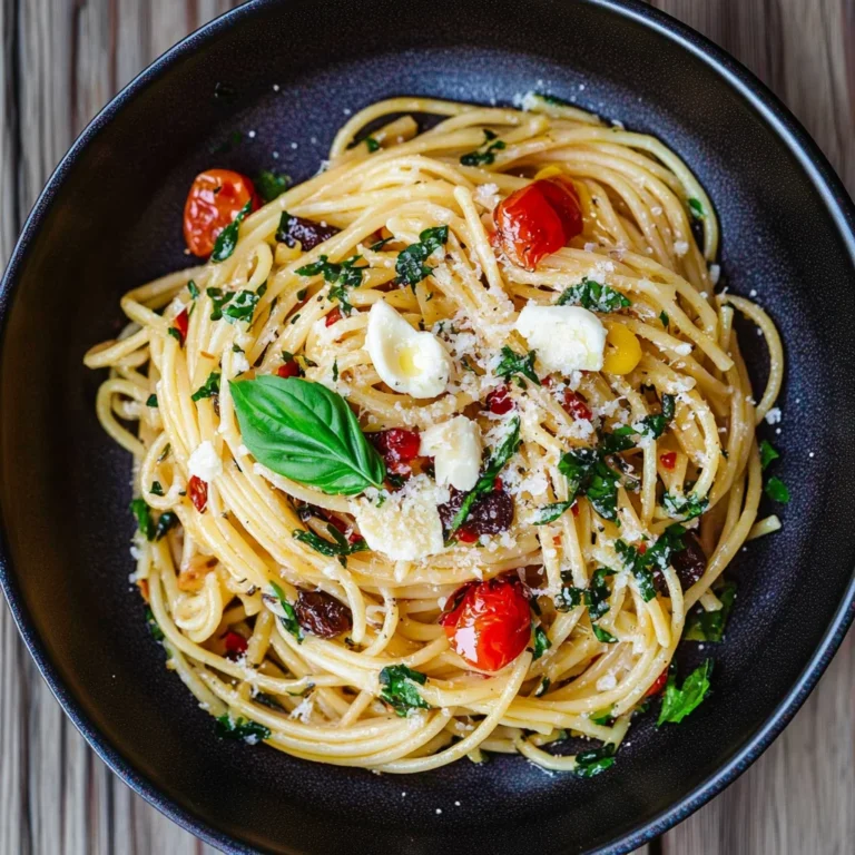 Simple Mediterranean Olive Oil Pasta: Quick and Delicious