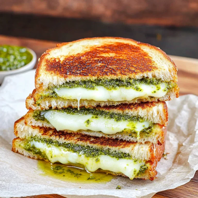 Sourdough Pesto Grilled Cheese: Cheesy Bliss Awaits!