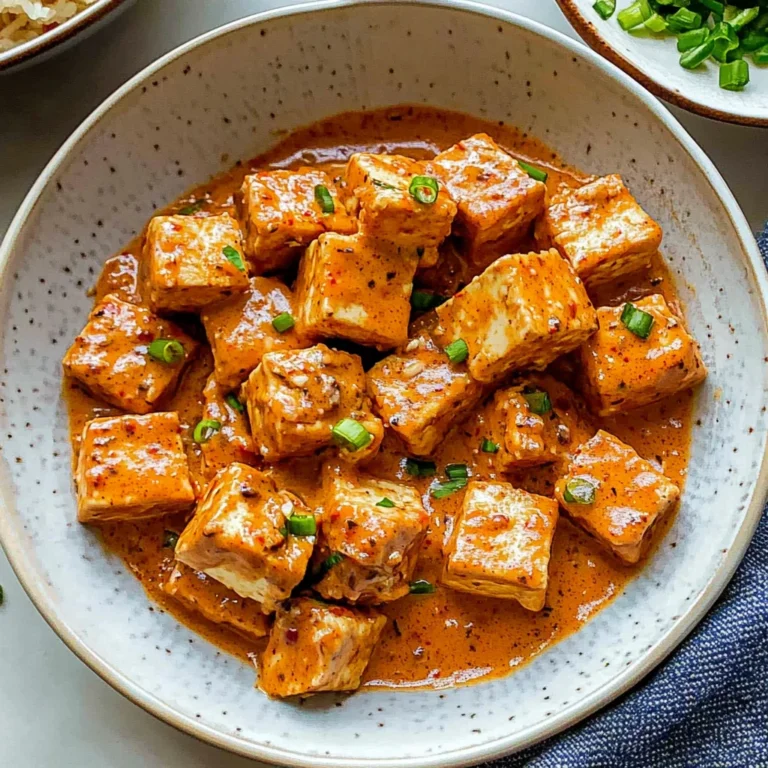 Spicy Tofu with Creamy Coconut Sauce: A Delightful Dish