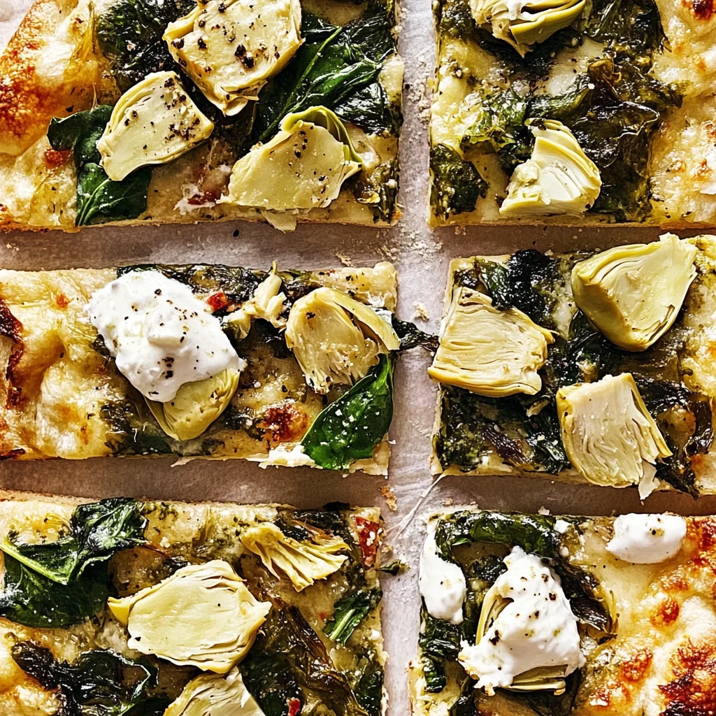 Spinach-Artichoke Flatbread: Creamy and Crunchy Delight