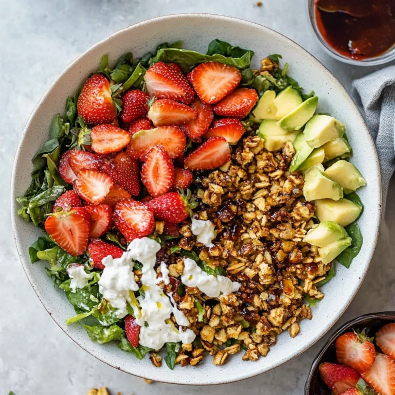 Strawberry Crunch Salad: Refreshingly Sweet Delight