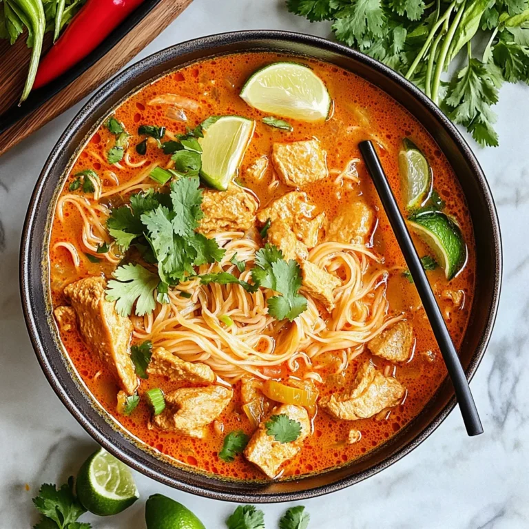 Thai Red Curry Noodle Soup: Cozy and Spicy Delight