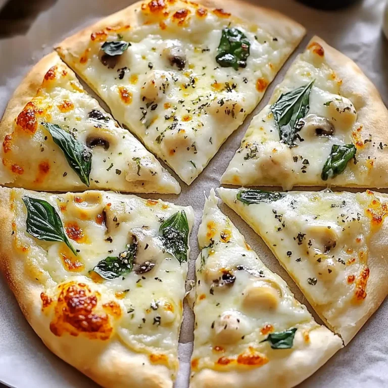 White Garlic Bliss Pizza Recipe – Creamy & Delicious Treat
