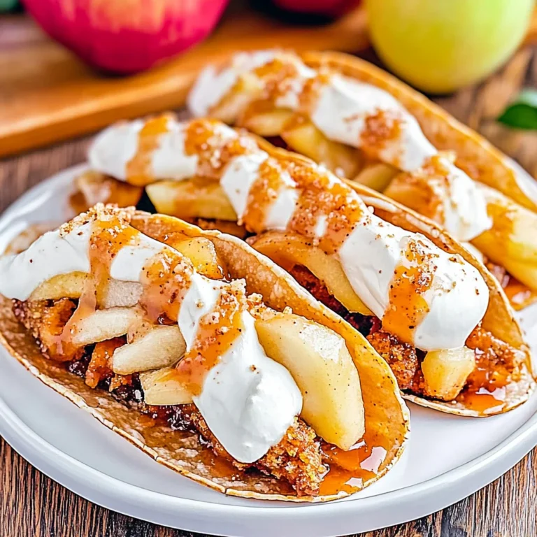 Apple Pie Tacos: Sweet and Crunchy Delight Awaits