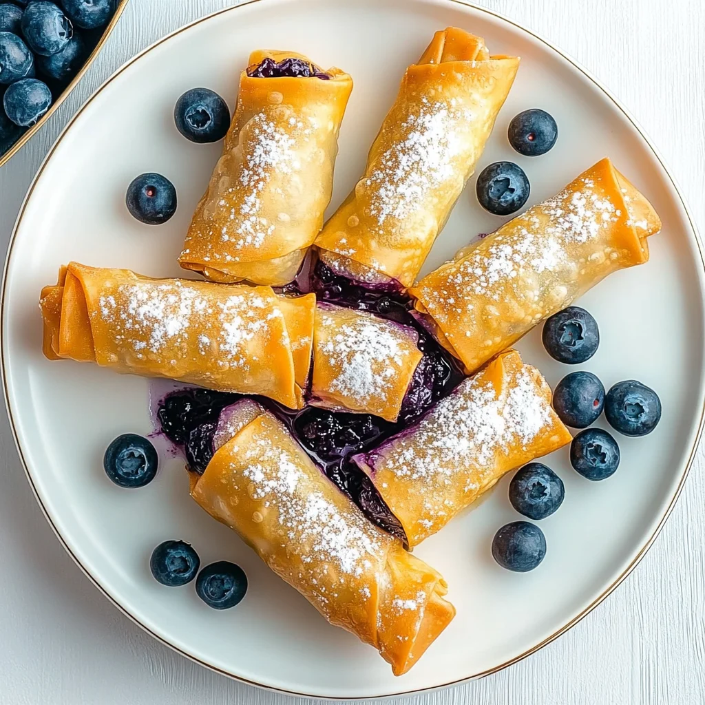 Blueberry Cream Cheese Egg Rolls: Crispy Delight Awaits