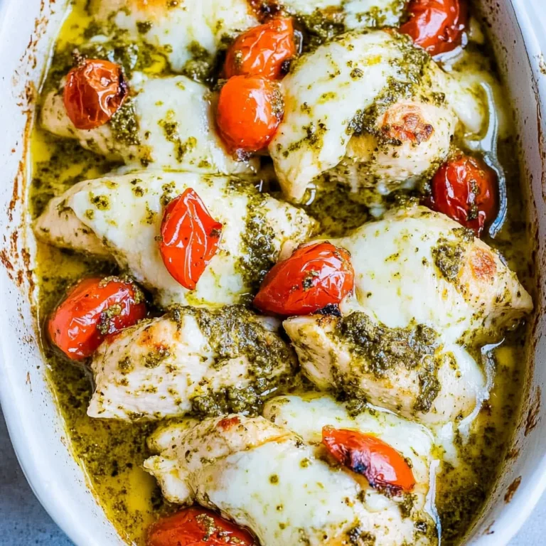 Cheesy Pesto Baked Chicken: Comfort in Every Bite