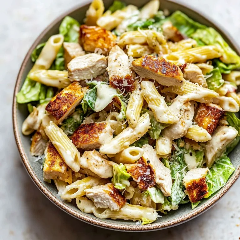 Chicken Caesar Pasta Salad: Creamy and Satisfying Delight
