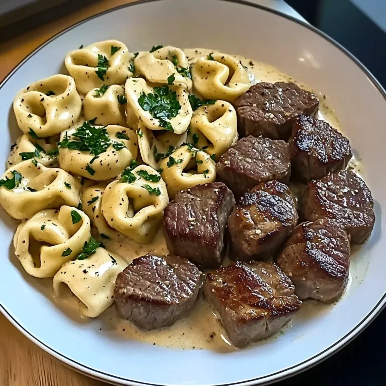 Cracked Garlic Steak Tortellini: Creamy Comfort Awaits
