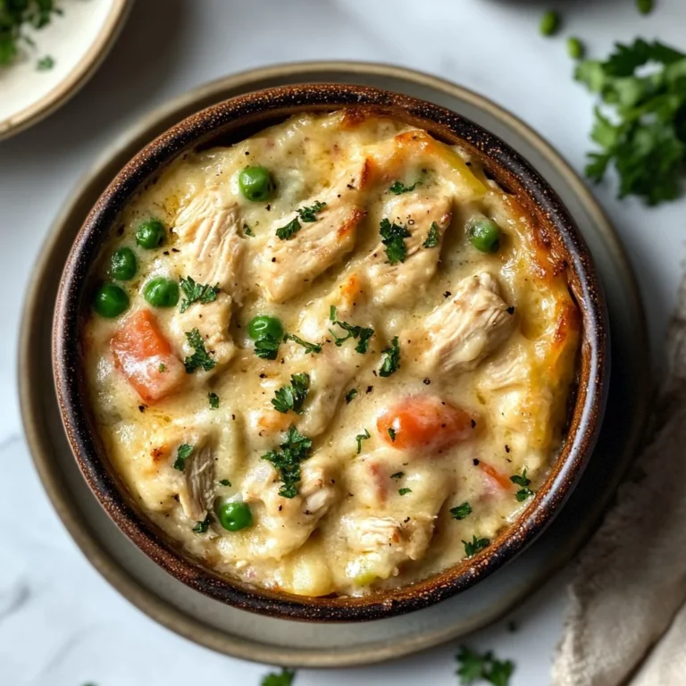 Crustless Chicken Pot Pie: Cozy and Creamy Delight