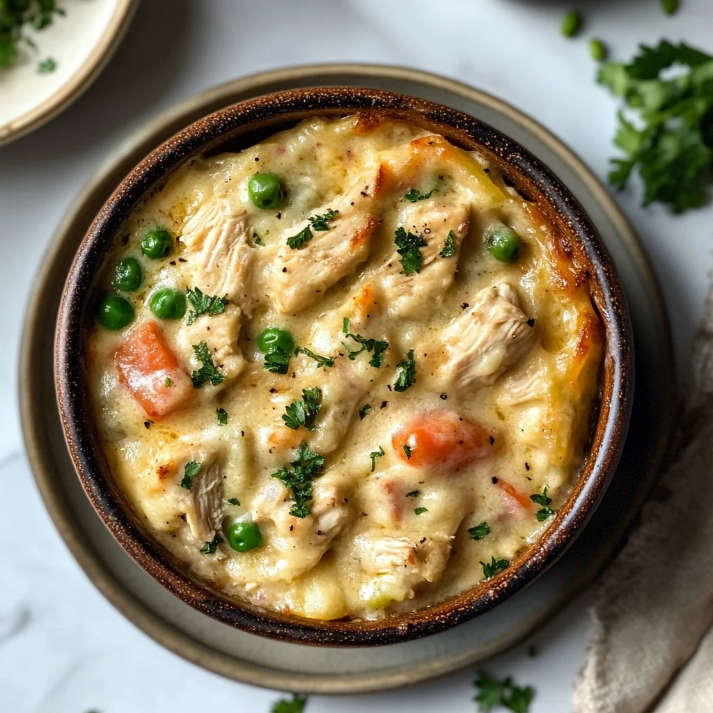 Crustless Chicken Pot Pie: Cozy and Creamy Delight