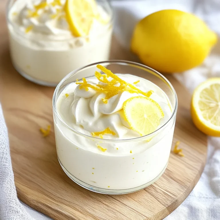 Easy Cottage Cheese Lemon Mousse: Creamy Delight Awaits