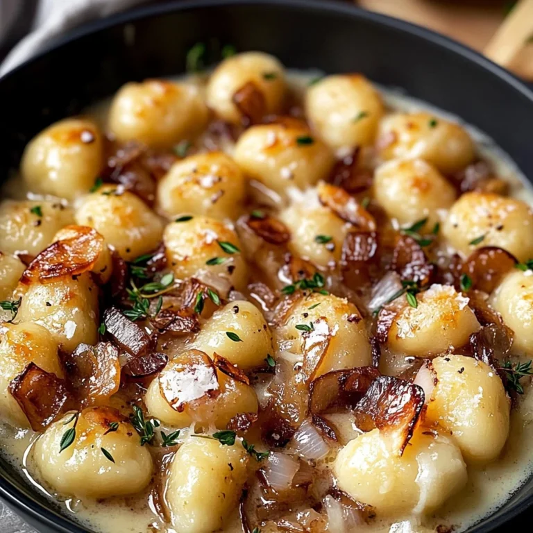 Gnocchi with Caramelized Onions and Gruyère: Cozy Delight
