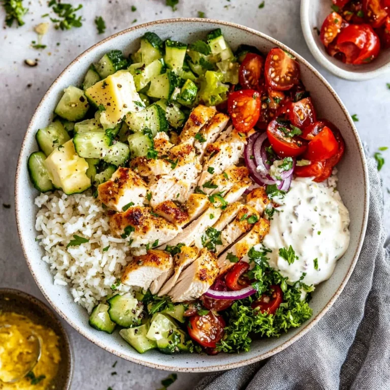 Greek Chicken Bowls: Fresh and Flavorful Delight!