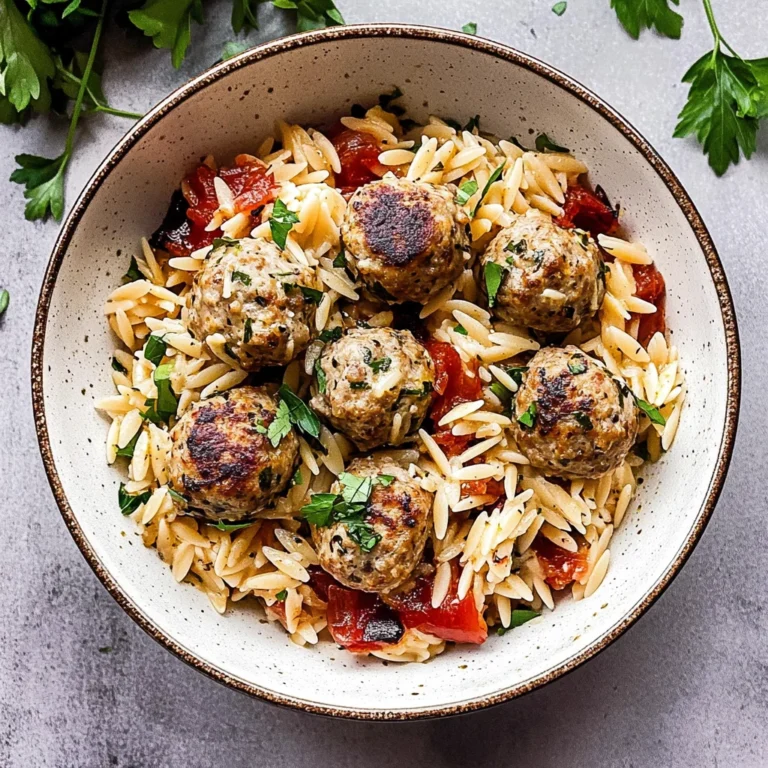 Greek Meatballs and Orzo Skillet: Comfort in Every Bite