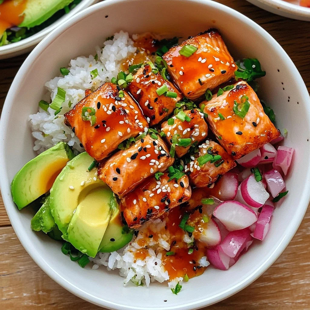Honey Sriracha Salmon Bowls: Sweet and Spicy Delight