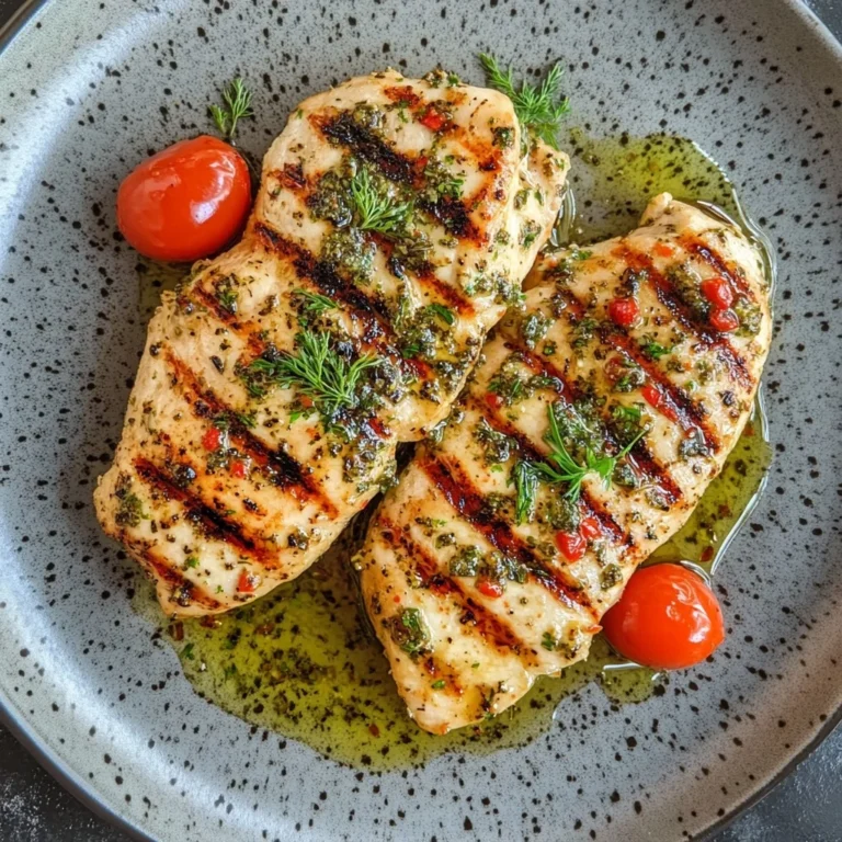 Mediterranean Herb Crusted Grilled Chicken: Juicy Delight