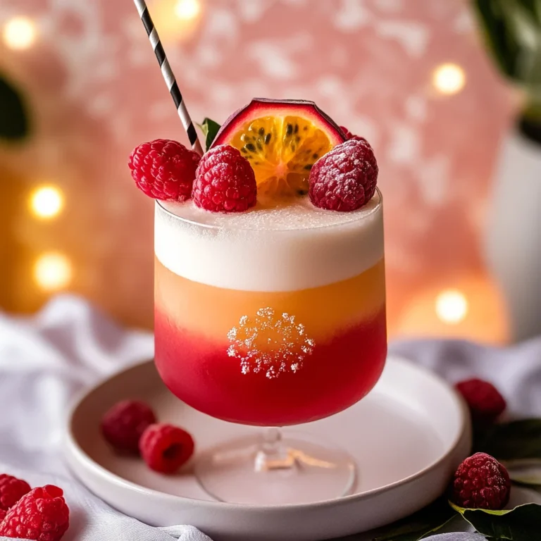 Raspberry Passionfruit Tequila Sour: Bright and Zesty Del…