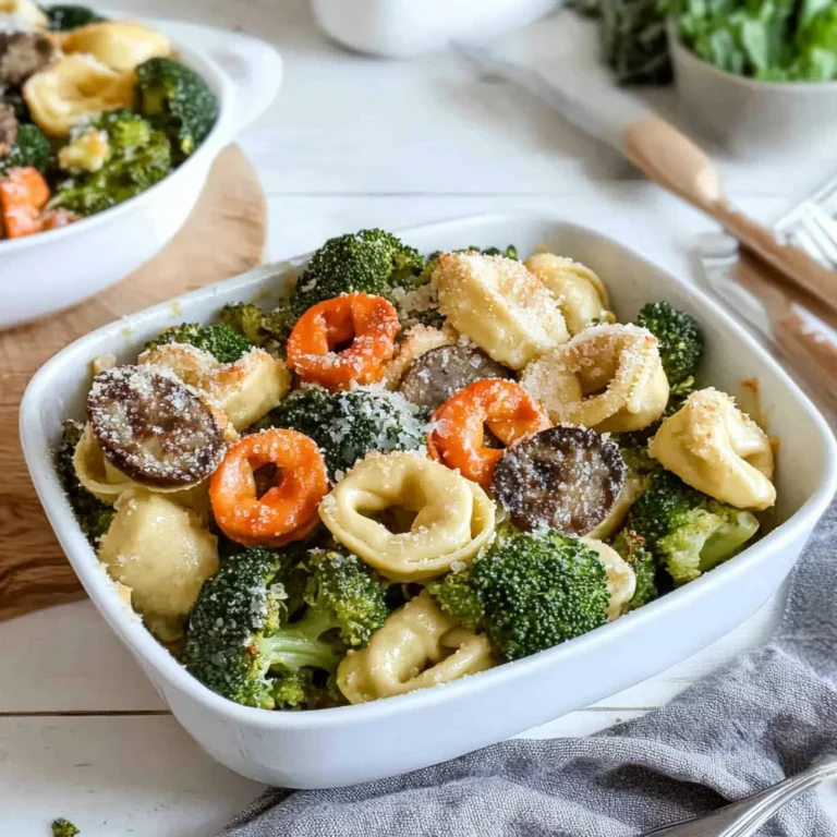 Sheet Pan Broccoli Tortellini Bake: Cheesy Comfort Awaits